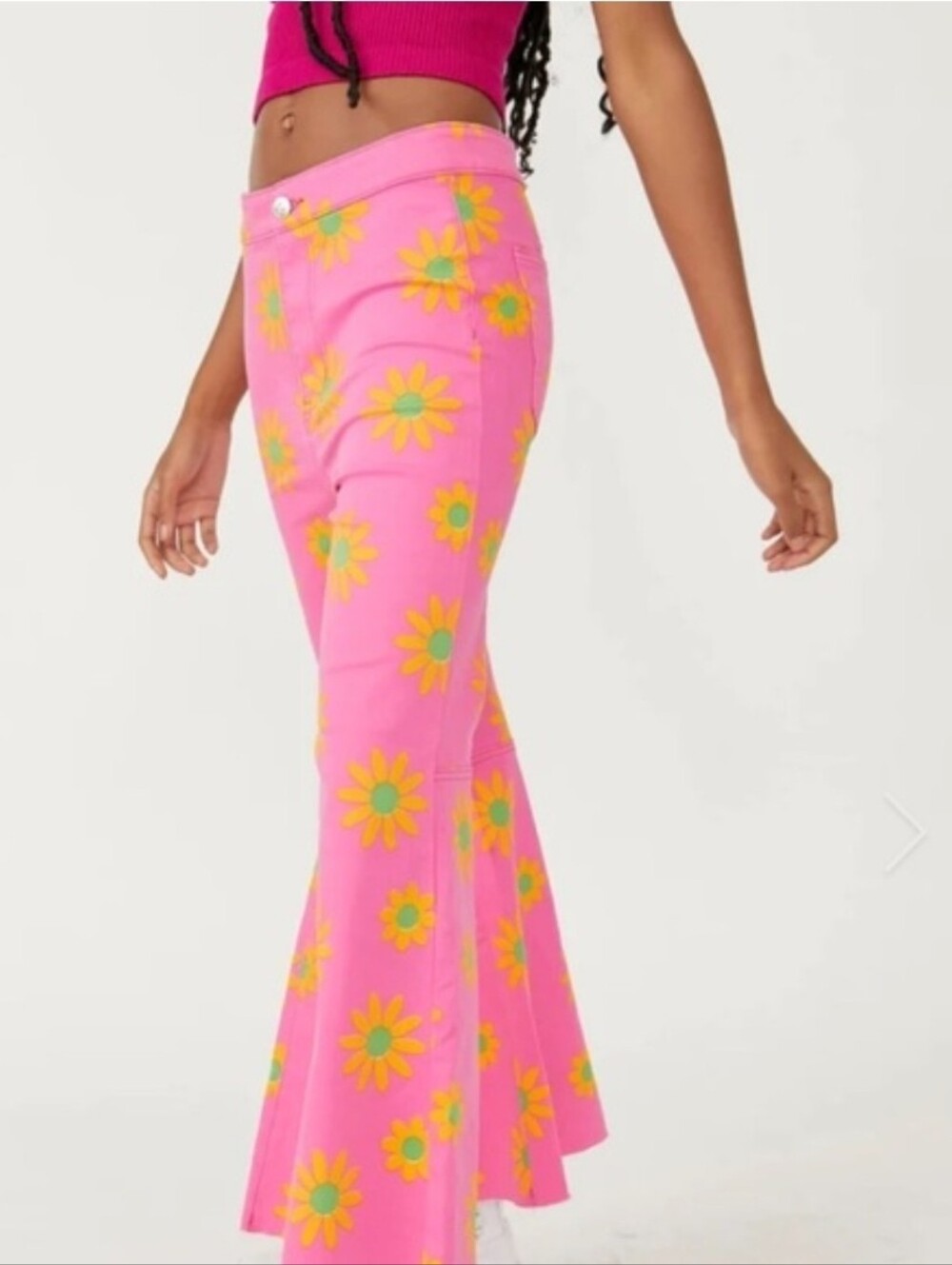 We The Free Youthquake Printed Crop Flare jeans